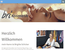 Tablet Screenshot of bri-kosmetik.ch